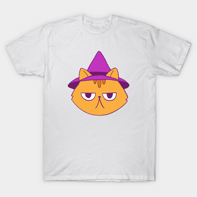 Cat in a Witch Cat T-Shirt-TOZ